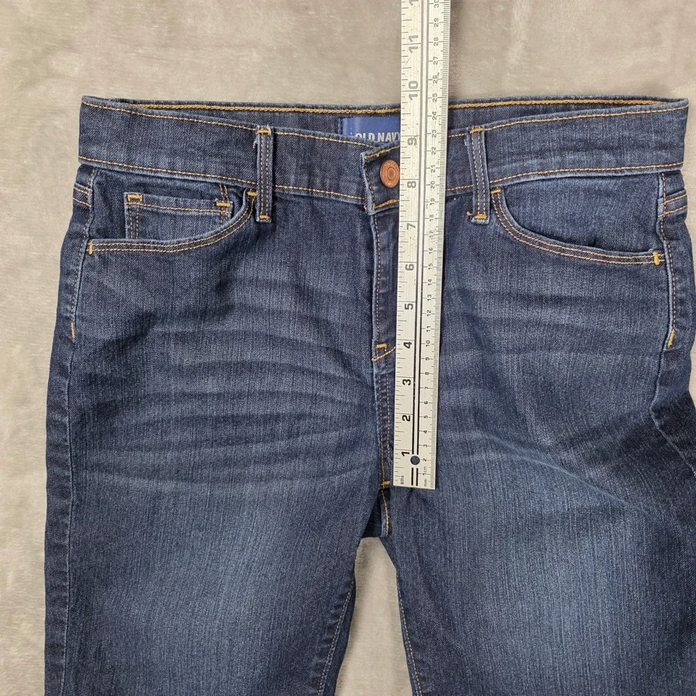 Old Navy Denim Shorts Girls Size 16 Regular Blue Long Length Jean‎ Shorts